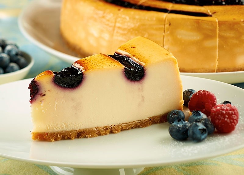 Blueberry Brulee Cheesecake